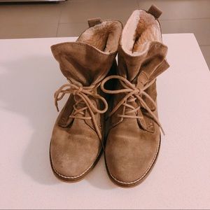 Steven Madden Suede Furry Lined Boots